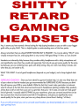 Why NOT to buy Gaming headsets